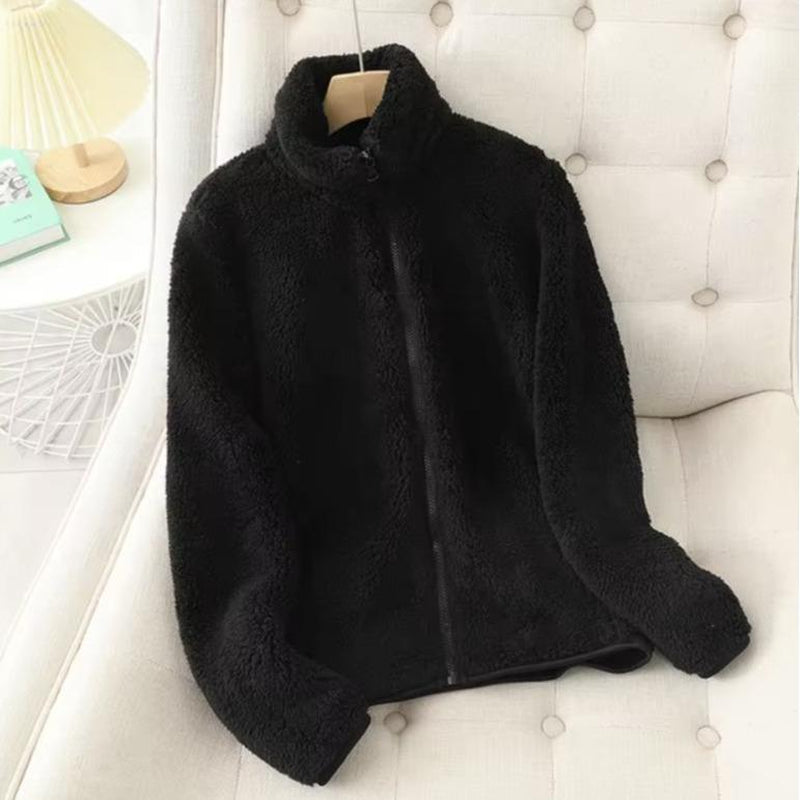 Stay Cozy in Style: Women's Double-Sided Velvet Fleece Coat - Your Perfect Winter Companion