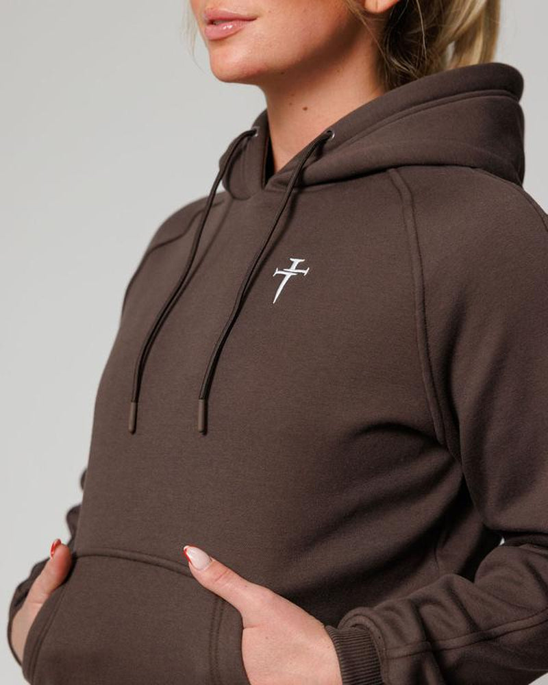 Elevate Your Comfort with the Women's Tech Fleece Hoodie in Woodland Brown