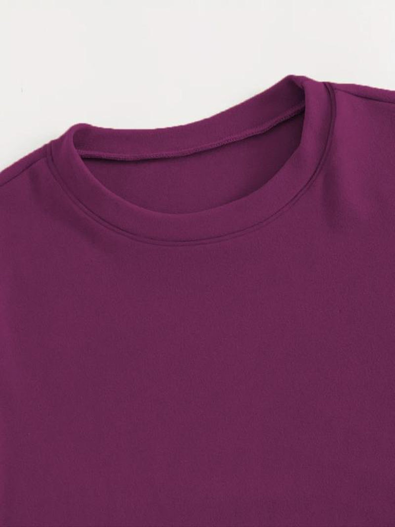 Elevate Your Comfort with Our Women's Casual Solid Color Tee & Shorts Loungewear Set - Perfect Sleepwear for Summer!