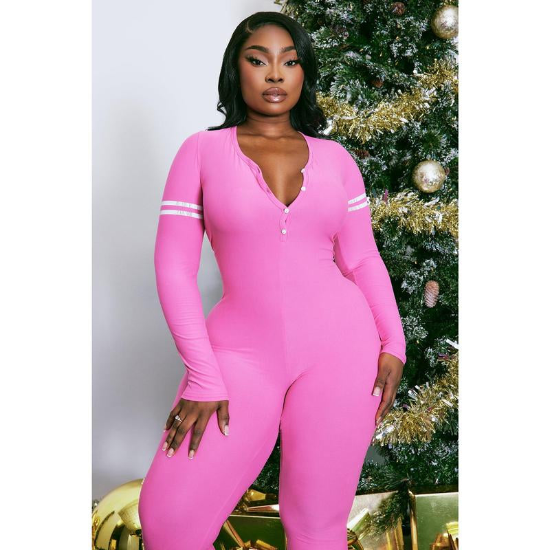 Cozy Up in Style: Unwrap Me Magenta PJ Jumpsuit Onesie