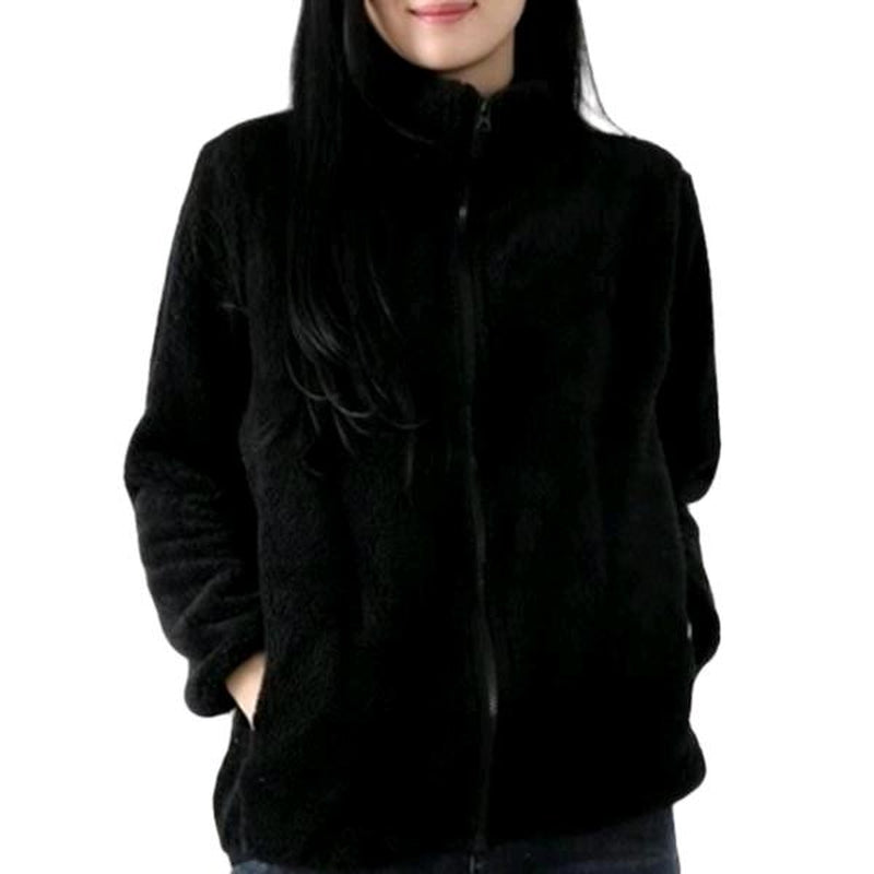 Stay Cozy in Style: Women's Double-Sided Velvet Fleece Coat - Your Perfect Winter Companion