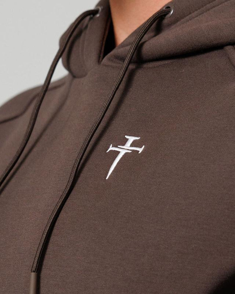 Elevate Your Comfort with the Women's Tech Fleece Hoodie in Woodland Brown