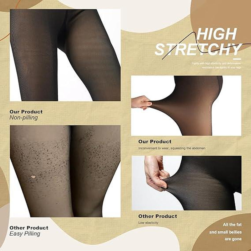 Cozy Chic: Fleece Lined High Waisted Fishnet Tights for Ultimate Winter Style