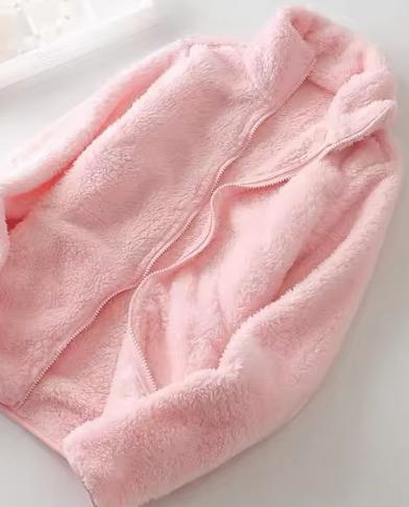 Stay Cozy in Style: Women's Double-Sided Velvet Fleece Coat - Your Perfect Winter Companion