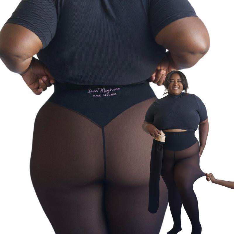 Experience Ultimate Comfort with the Original Magic Fleece Lined Leggings - Available in XXS to 3XL and 4 Stylish Shades!