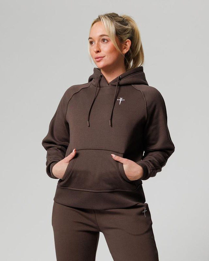 Elevate Your Comfort with the Women's Tech Fleece Hoodie in Woodland Brown