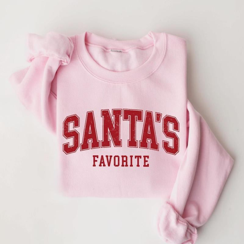 Celebrate the Season in Style with Santa's Favorite Christmas Sweatshirt - The Perfect Gift for Her!