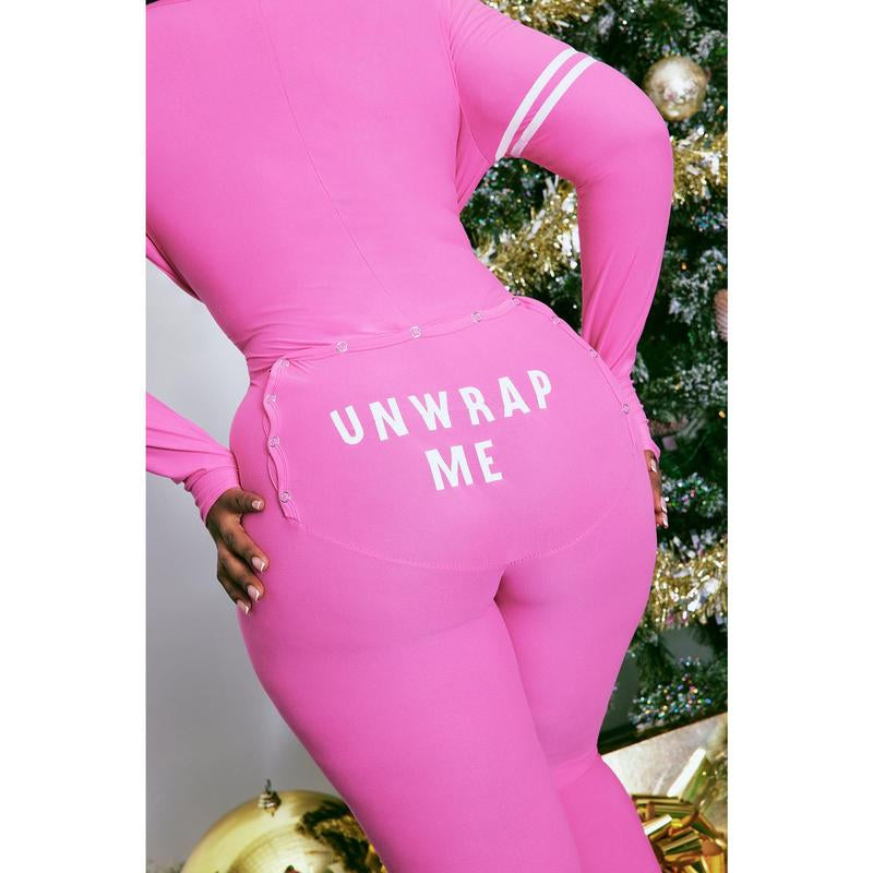 Cozy Up in Style: Unwrap Me Magenta PJ Jumpsuit Onesie