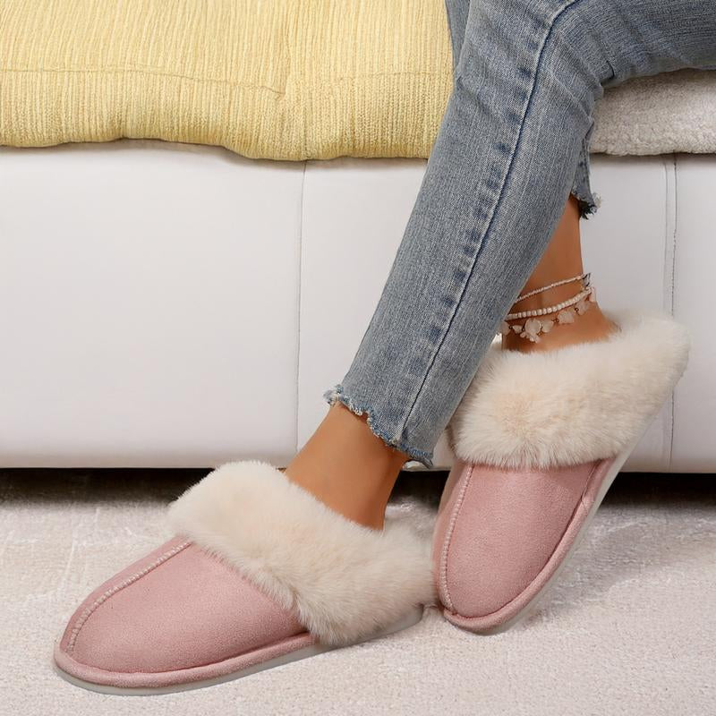 Luxurious Cozy Slip-On Moccasins with Plush Fleece Lining & Slip-Resistant Non-Slip Platform - Perfect Winter Home Slippers