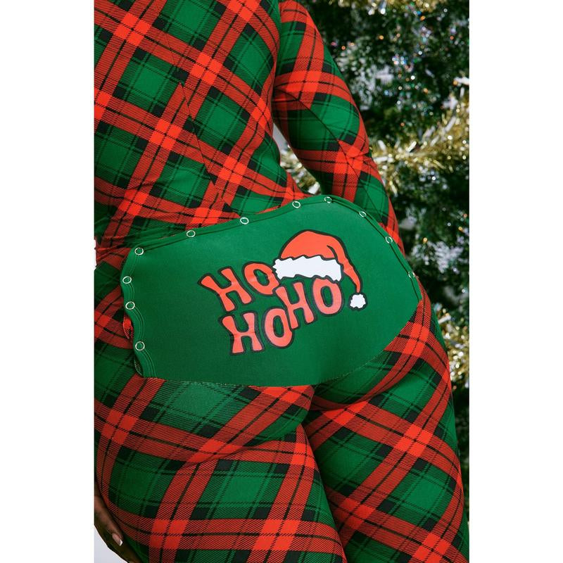Cozy Up in Style with the Ho Ho Holidays Red PJ Jumpsuit Onesie